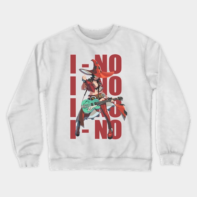 I-No Guilty Gear Strive (red) Crewneck Sweatshirt by Beadams